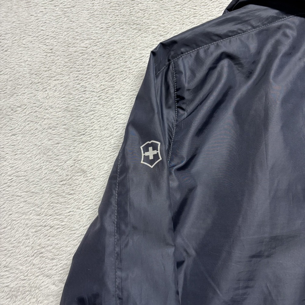 Victorinox Windbreaker Black Full Zip Jacket Women's S Water Resistant - Picture 3 of 6